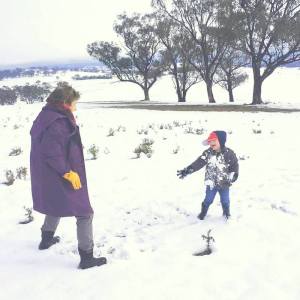 Jenny and Matilda snow it up!