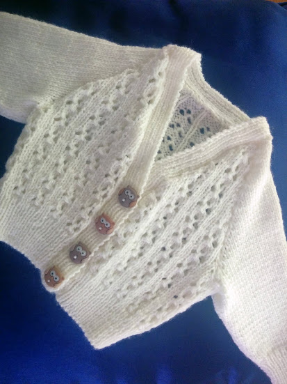 front of cardigan