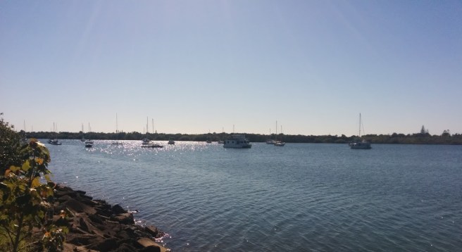 walking between holes admiring the river